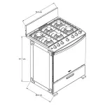 ESTUFA A GAS WHIRLPOOL DE 30" CON HORNO XPERT AIR FRY LWFR5050